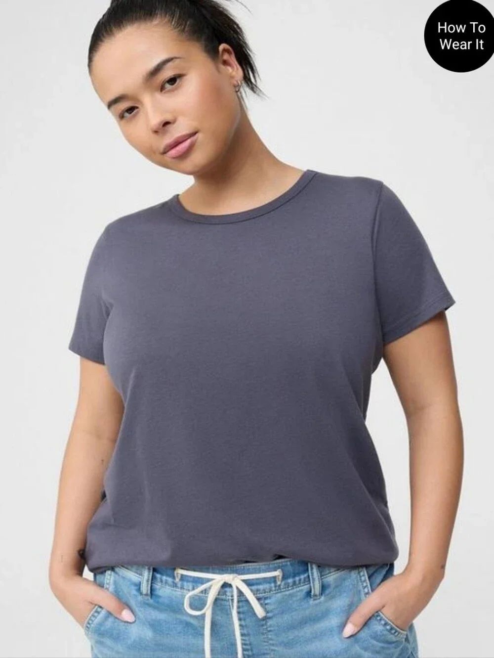 Torrid Periscope Blue Crewneck Short Sleeve Tee - New